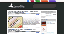 Desktop Screenshot of hackersthirst.com